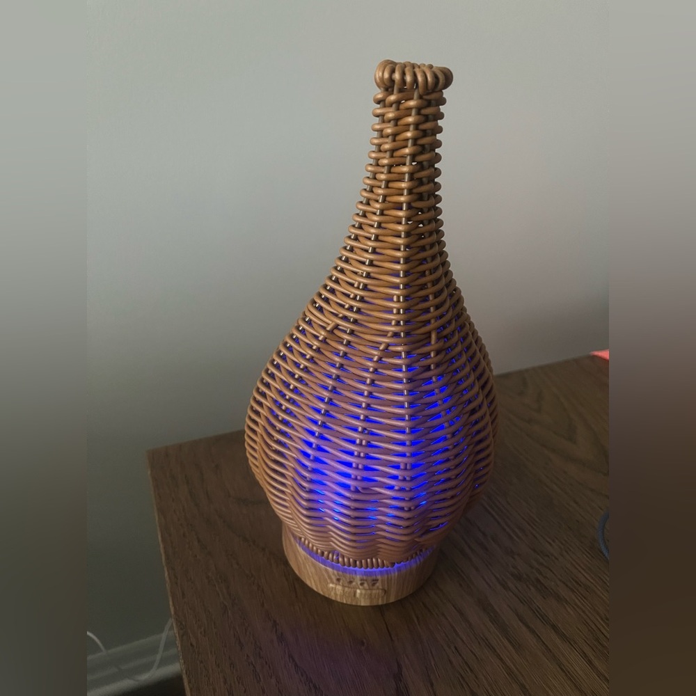 Natural Wicker Diffuser with Light - - Picture 10 of 12